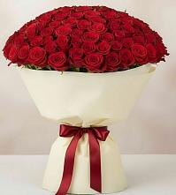 Букет 101 Красная роза Милано в Массандре