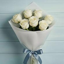 Букет 7 Белых роз Эдлесс Лав в Массандре