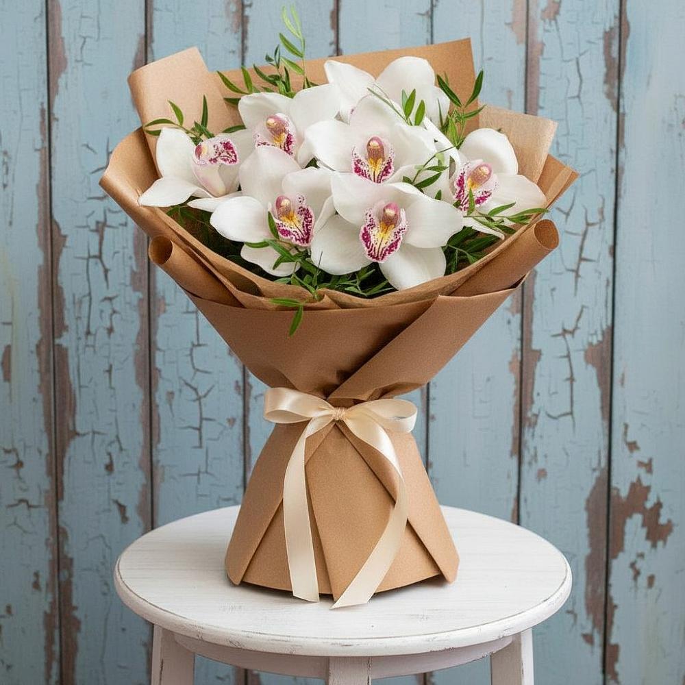 Букет цветов из: Орхидеи и Розы в Массандре