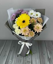 Букет цветов из:  Розы, Герберы и Хризантемы в Массандре