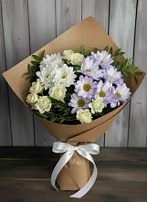 Букет цветов из:  Хризантемы и Розы в Массандре