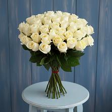 Букет 51 Белая роза Эдлесс Лав в Массандре