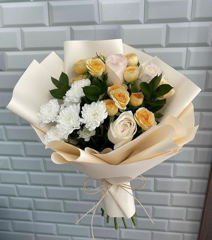 Букет цветов из: Розы и Хризантемы в Массандре