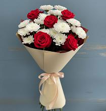 Букет цветов из:  Розы и Хризантемы в Массандре