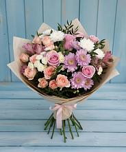 Букет цветов из:  Хризантемы, Розы и Альстромерии в Массандре