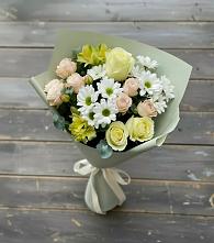 Букет цветов из:  Альстромерии, Розы и Хризантемы в Массандре