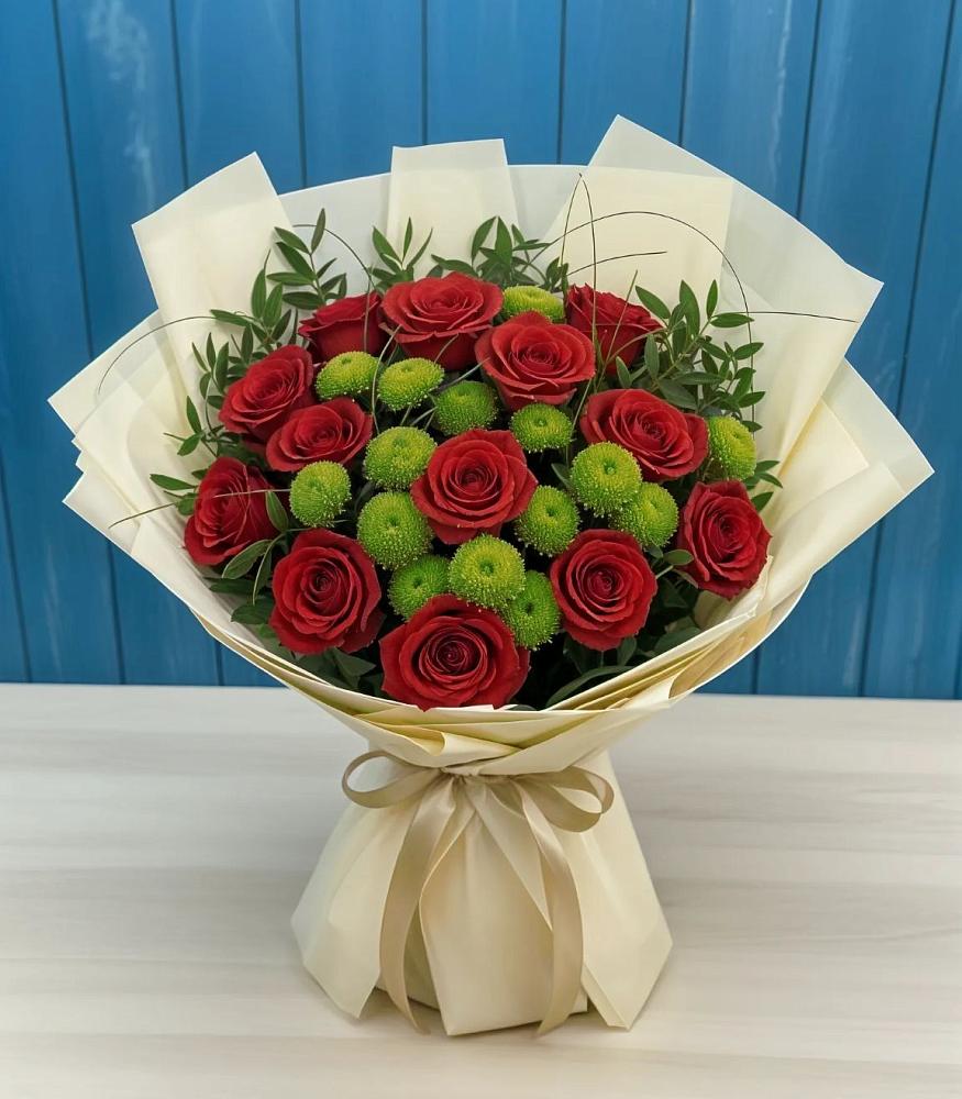 Букет цветов из: Розы и Хризантемы в Массандре