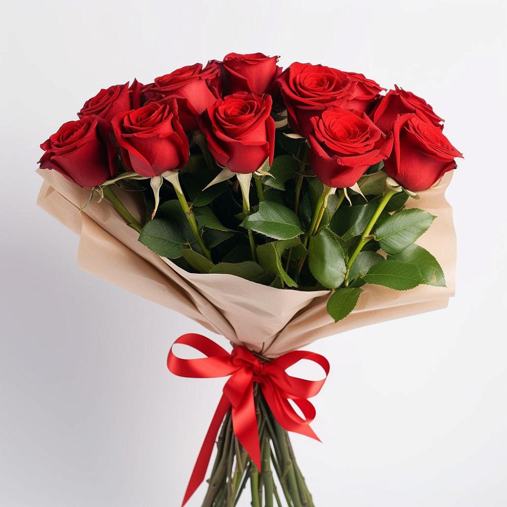 Букет 11 Красных роз Эдлесс Лав в Массандре