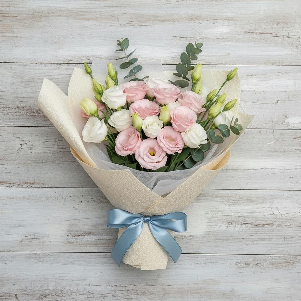 Букет цветов из: Лизиантусы в Массандре